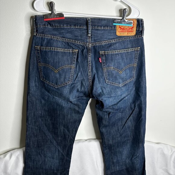 Levi's Mens - 527 Slim Bootcut - 34x30 - Jeans - Dark Wash Denim - Picture 6 of 10